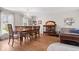 Elegant dining room with hardwood floors, a chandelier, and ample space for entertaining at 7425 E 300 S, Whitestown, IN 46075