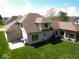 Aerial view of the house showcasing its well-maintained yard and inviting outdoor spaces at 8188 Spring Valley Dr, Plainfield, IN 46168