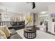 Bright living area with hardwood floors, stylish decor, and an open layout at 9014 Ramapo Dr, Fishers, IN 46038