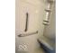 Shower with safety bars and built-in shelving at 1102 Branifield Ct, Franklin, IN 46131