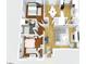 Open floor plan featuring two bedrooms, living room, kitchen, dining, and a centrally located bathroom at 1209 N Downey Ave, Indianapolis, IN 46219