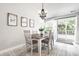 Bright dining area with backyard access, perfect for casual meals or entertaining at 12210 Doncaster Ct, Fishers, IN 46037