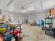 Spacious garage with room for tools, storage and a lawnmower at 1394 N Michigan Rd, Shelbyville, IN 46176