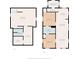 Detailed floor plan showcasing the layout of the home, including bedrooms, bathrooms, kitchen, living room, and basement at 1627 Lawton Ave, Indianapolis, IN 46203