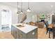 This open concept kitchen features a great view of the living room with a fireplace at 1907 N Alabama St, Indianapolis, IN 46202