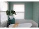 Stylish bathroom showcasing a freestanding tub, modern fixtures, and a tranquil atmosphere at 2120 Dakota Dr, Franklin, IN 46131