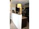 Modern kitchen island with seating area and views into another part of the home at 2120 Dakota Dr, Franklin, IN 46131