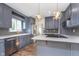 Updated kitchen featuring an island, modern appliances, and recessed lighting at 2539 E 68Th St, Indianapolis, IN 46220