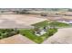 Stunning aerial view of the home and surrounding farm land from above, with multiple points of entry at 4155 S State Rd 39, Lebanon, IN 46052
