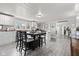 Open kitchen featuring a central island with seating and ample counter space at 4155 S State Rd 39, Lebanon, IN 46052
