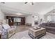 Open living room featuring wood floors, modern decor, and comfortable furniture at 4155 S State Rd 39, Lebanon, IN 46052