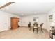 Finished basement area with neutral carpet and a dining table with seating for four at 5158 Montview Way, Noblesville, IN 46062