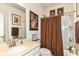 Bathroom featuring a shower/tub combo, vanity, and neutral color scheme at 5158 Montview Way, Noblesville, IN 46062