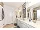 Elegant bathroom with double vanities, framed mirrors, neutral walls, and plenty of cabinet space at 5158 Montview Way, Noblesville, IN 46062