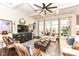 Bright and airy living room with a coffered ceiling, large windows and comfortable seating at 5158 Montview Way, Noblesville, IN 46062
