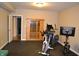 Workout room with sauna and various exercise equipment at 5361 Ashby Ct, Greenwood, IN 46143