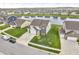 Stunning aerial view of the home near the lake, highlighting its curb appeal and neighborhood at 546 Freedom Dr, Pittsboro, IN 46167