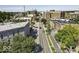 A picturesque aerial view shows the building's location within a vibrant city neighborhood at 624 E Walnut St # 46, Indianapolis, IN 46204