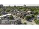 Aerial view displays a residential neighborhood, showcasing the property's ideal location at 624 E Walnut St # 46, Indianapolis, IN 46204