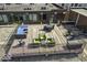 Well appointed rooftop deck with modern outdoor seating, offering a space for relaxation and gatherings at 624 E Walnut St # 46, Indianapolis, IN 46204