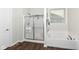 Relaxing bathroom with a soaking tub, a walk-in shower, and natural light at 6625 W Winding Bnd, McCordsville, IN 46055