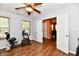 Bonus room has wood-look floors and could be used as an exercise room or playroom at 921 Kimberly Ave, Westfield, IN 46074