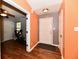 Inviting foyer with hardwood floors and a view into a bonus room at 921 Kimberly Ave, Westfield, IN 46074
