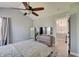 Bedroom featuring carpet, closet, and natural light at 11124 Winterwood Dr, Indianapolis, IN 46235