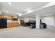 Finished basement featuring a kitchenette, table, and ample open space for activities at 11341 Abercairn Ct, Zionsville, IN 46077