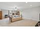 A spacious bedroom featuring a daybed, fan, and ample natural light at 11341 Abercairn Ct, Zionsville, IN 46077