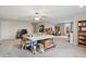 A spacious bedroom with a daybed, ceiling fan and decor at 11341 Abercairn Ct, Zionsville, IN 46077
