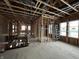 Second floor hallway with wooden framing and natural light at 1509 Chatham Rdg Ct, Westfield, IN 46074