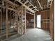 Kitchen area with wooden framing, plumbing, and space for appliances at 1509 Chatham Rdg Ct, Westfield, IN 46074