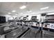 Well-equipped gym featuring modern treadmills and various exercise machines for a comprehensive workout experience at 16204 Oakford Trl, Fishers, IN 46037