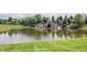 Water feature with waterfalls and lush foliage at 16204 Oakford Trl, Fishers, IN 46037