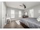 This bedroom boasts a neutral color scheme, plush rug, and a stylish vanity area perfect for relaxation at 1641 N Cornell Ave, Indianapolis, IN 46202