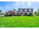 Charming two-story home with stone accents and a lush, green lawn at 223 Haldale Dr, Carmel, IN 46032