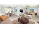 Spacious living room featuring hardwood floors, neutral paint, comfortable furniture, and abundant natural light at 251 S 12Th Ave, Beech Grove, IN 46107