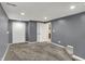 Finished basement with carpet, recessed lighting, neutral walls, and doorway to other rooms at 251 Yorktown Rd, Greenwood, IN 46142
