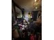 Bedroom filled with belongings. The room needs decluttering and cleaning at 3742 S Walcott St, Indianapolis, IN 46227