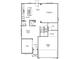 Open-concept first floor plan with kitchen, dining, great room, and access to a 2-car garage at 4722 E Shadowbrook Dr, Camby, IN 46113