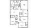 Upstairs floorplan featuring a primary suite, three additional bedrooms, two bathrooms, and a loft space at 4722 E Shadowbrook Dr, Camby, IN 46113