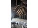 Attic featuring exposed beams and dilapidated structure, indicating major structural work at 501 N Tacoma Ave, Indianapolis, IN 46201
