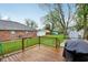 Deck with a grill and backyard view, ideal for outdoor entertaining at 709 S Meridian St, Lebanon, IN 46052