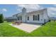 The home has a nice backyard with a patio area perfect for entertaining at 7652 Wood Stream Dr, Indianapolis, IN 46239
