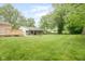 Large backyard with new deck and ample space for outdoor activities at 840 N Indiana St, Mooresville, IN 46158