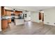 Eat-in kitchen featuring stainless appliances and island at 840 N Indiana St, Mooresville, IN 46158