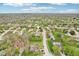 Scenic aerial shot of a neighborhood highlighting numerous houses and lush green trees on a sunny day at 11205 Echo Ridge Ln, Indianapolis, IN 46236