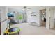 Spacious playroom with lots of natural light, neutral colors, and room to play at 11205 Echo Ridge Ln, Indianapolis, IN 46236