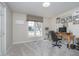 Bright office with large window, carpet floor and comfortable workspace at 11697 Whisper Bay Ct, Carmel, IN 46033